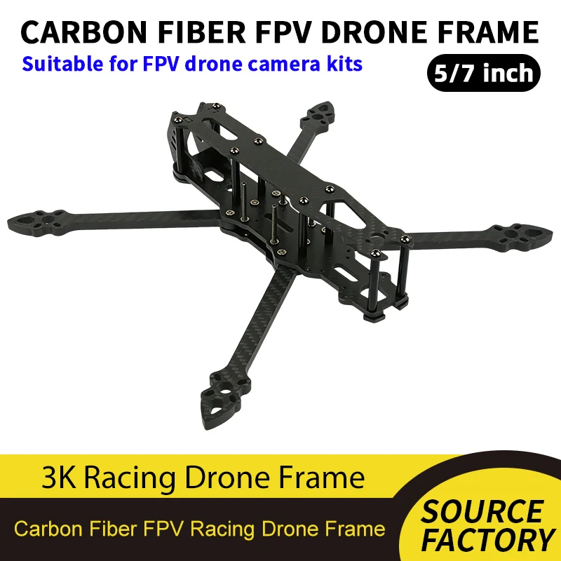 

Mark4 V2 TrueX Structure 5/7 Inch FPV Drone Frame 3K Carbon Fiber Lightweight Frame Kit for RC Racing Freestyle