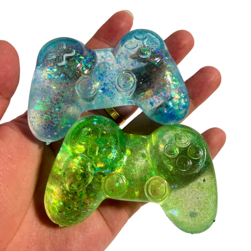 Stressabbau-Spielzeug, Game-Controller, Squishy-Fidget-Spielzeug, transparentes Stern-Quetschspielzeug, Anti-Stress-Spielzeug, Weihnachtsgeschenk für Freunde