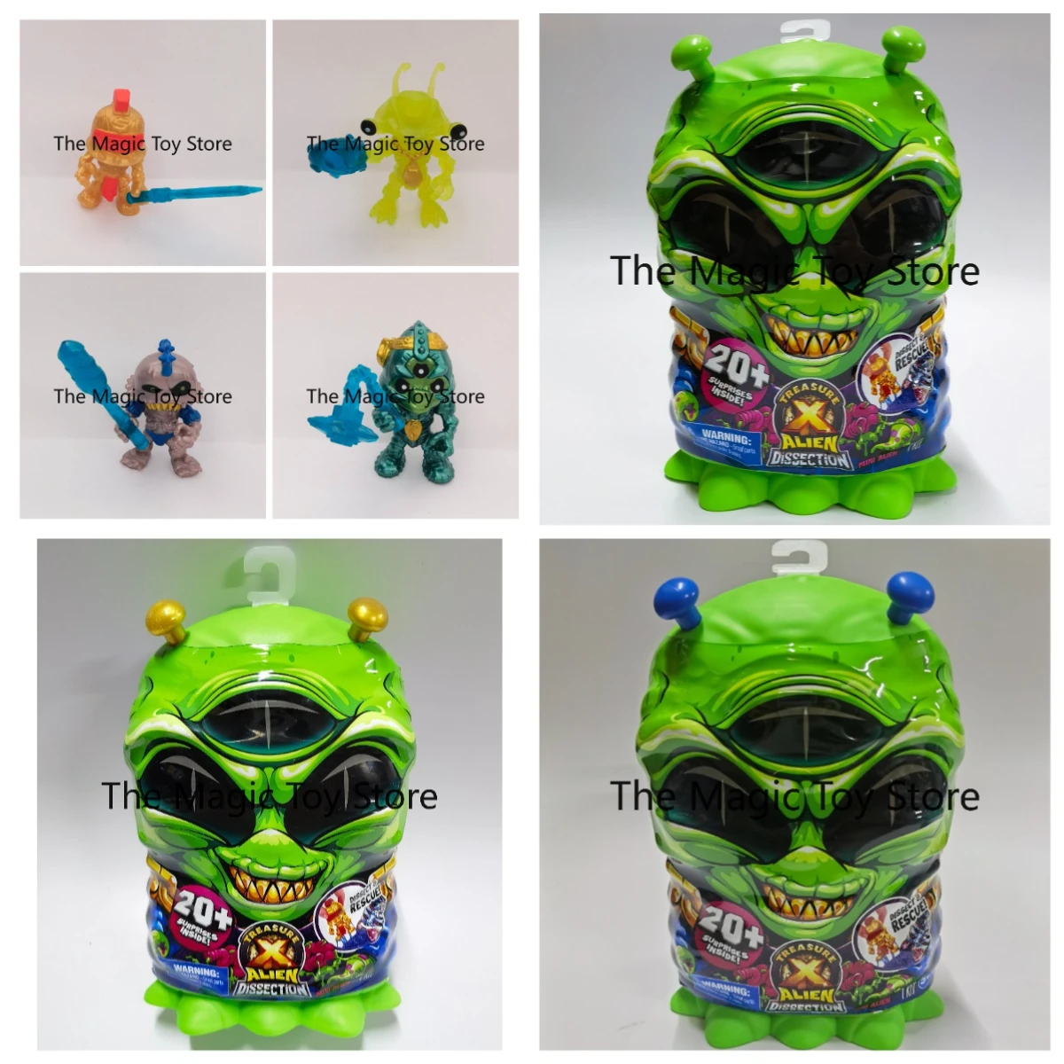Genuine Treasure X Alien Slime Odd Dissectable Alien Model Teenage Mutant Ninja Turtles Action Figure Collectible Hobby Toy