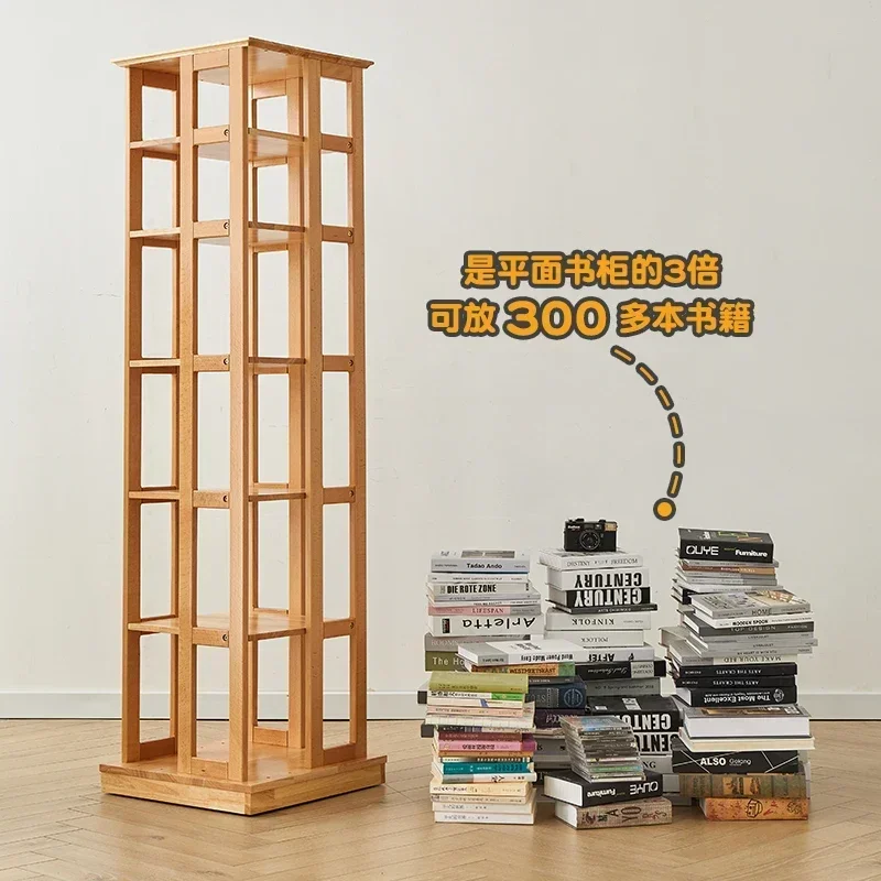 Rotating Bookshelf 360 Degrees Bookcase Movable Storage Cabinet Bookcase Floor Children's Shelf book shelf  kids bookshelf