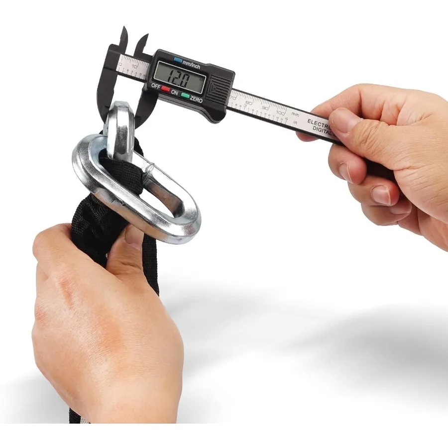 Zwaar uitgevoerde motorkettingsloten met 100 cm snijbestendige 12 mm vierkante ketting en 4 sleutels U-slot voor veilige bescherming van motor Bi