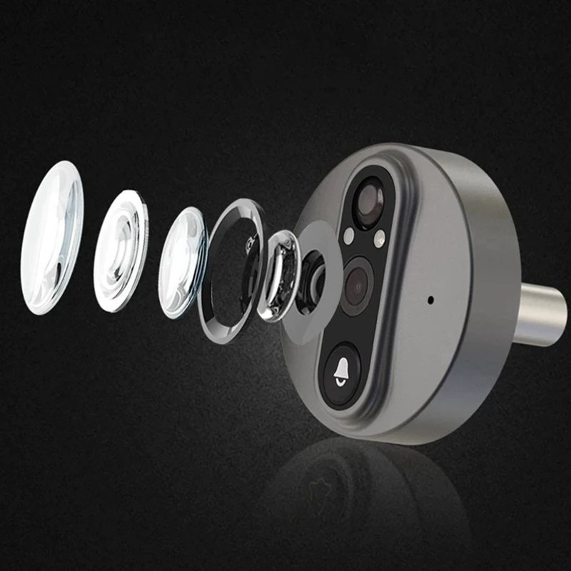 Hot Sale Tuya Wifi Smart Cat Eye Doorbell Monitoring 3MP Camera 140° Wide Angle Electronic Cat Eye Observer