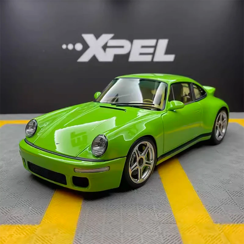 Almost Real ar 1:18 ruf scr 2018 Birch Green Alloy Full Open Car Model