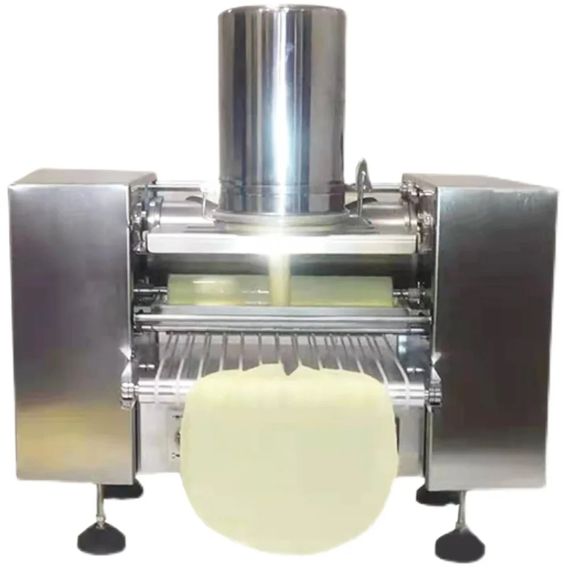 Mini máquina de pastel de crepé mille, máquina automática de crepé con placa de piel de panqueque y pastel de lasaña
