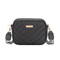 New Solid-Colour Fashionable Women's Camera Bag Twill PU Leather Zipped Shoulder Crossbody Phone Bag Commuting & Travel
