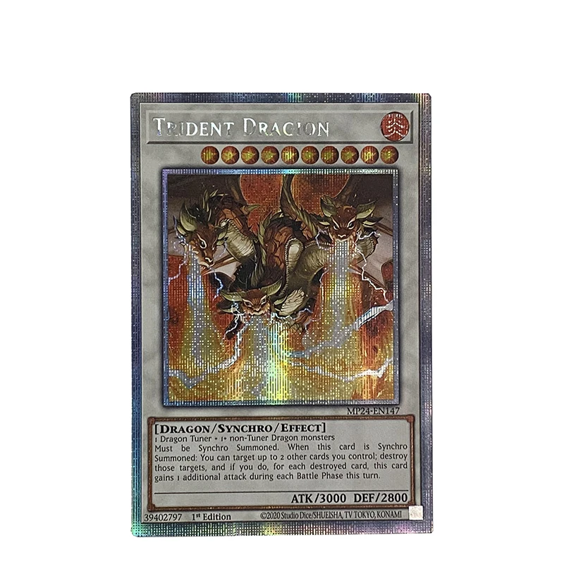 Yu-gi-Oh! Koleksi DIY kartu Proxy Trident Dragion transaksi Rollback Triple Tactics dorong non-origina Fiendsmith pengukir