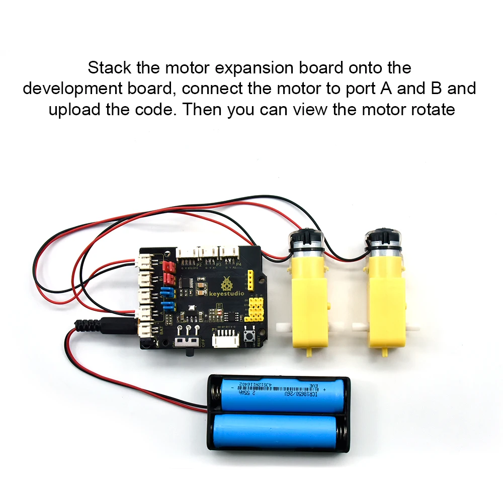 Keyestudio 8833 Motor Driver Expansion Board Uses PH2.0 Terminals And An 8833 Motor Driver Chip For Arduino