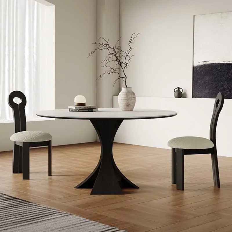 

Nordic Round Dining Table Kitchen Party Luxury Living Room Dining Table Restaurant Kitchen Mesas De Comedor Home Furniture