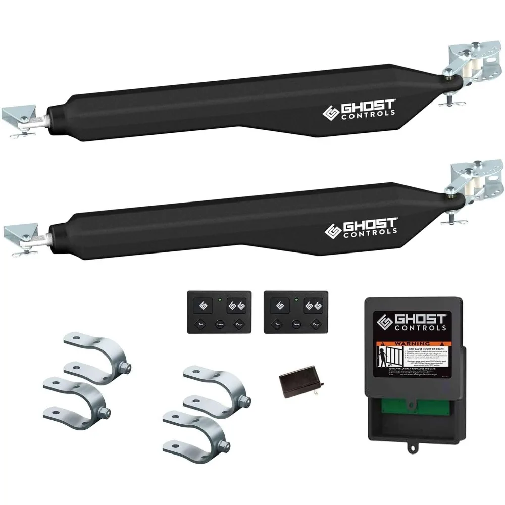

D Series Dual Smart Ready Automatic Gate Kit with Tube Gate Brackets- DD2U for Swing Gates Up to 1000 lbs