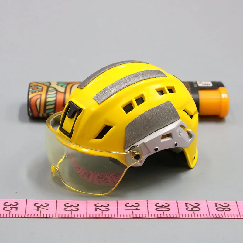 1/6 scala Disaster Rescue And Search Team Soldier Helmet Model 12 pollici mobile Doll Scene Prop Collection Display Toy Gifts