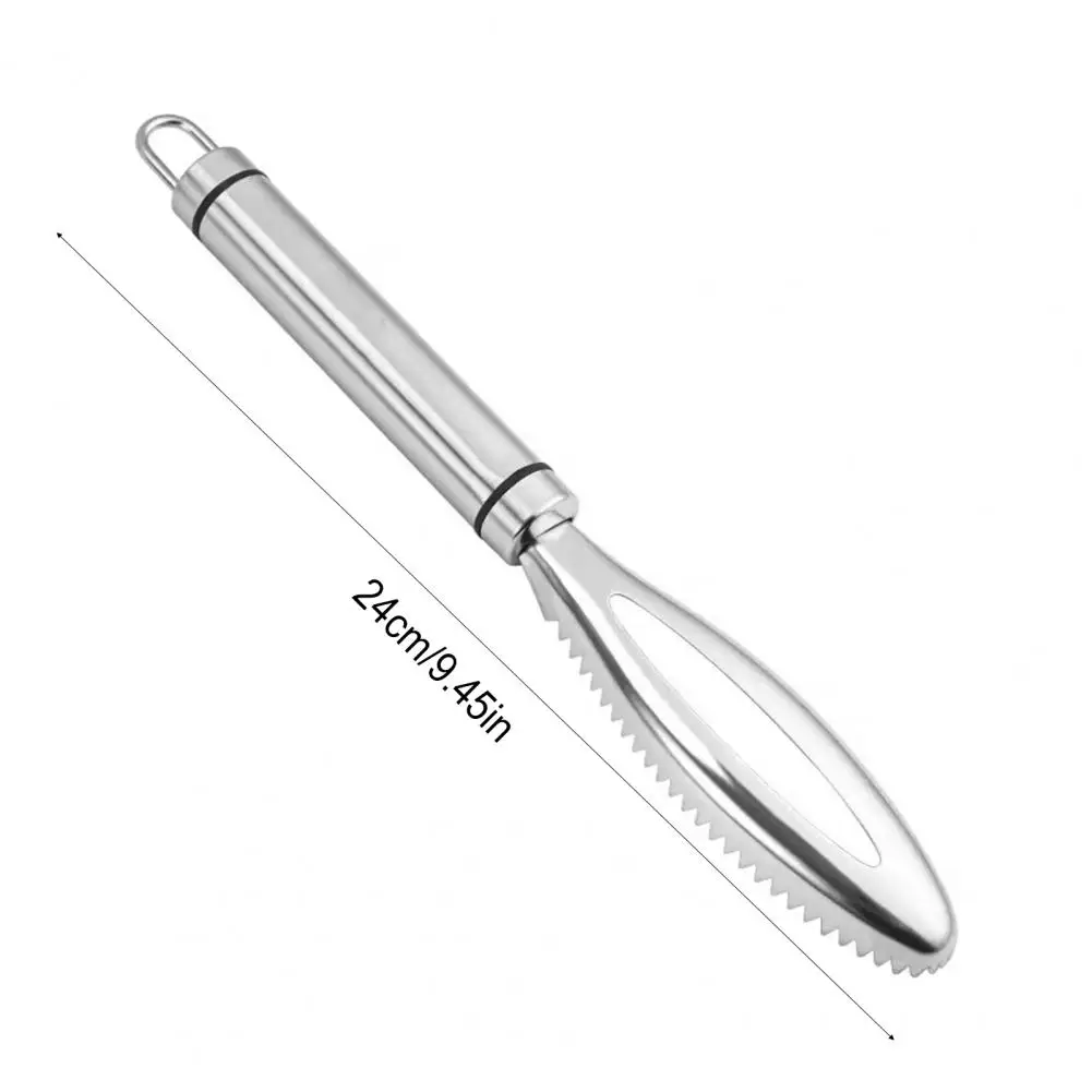 

Инструмент для удаления рыбьей чешуи Эргономичный инструмент для удаления рыбьей чешуи из нержавеющей стали с острой пилообразной зубью для легкого удаления накипи и эффективности