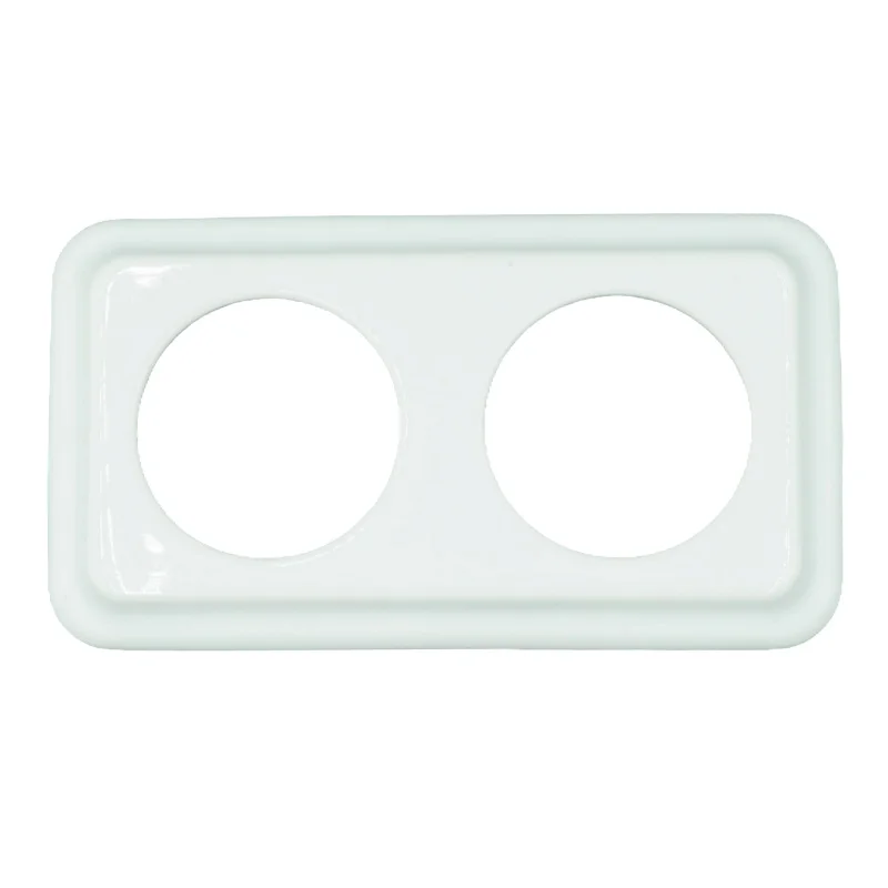 

Double Square Frame For Ceramic Flush Mounted Light Switch Vintage Wall Socket