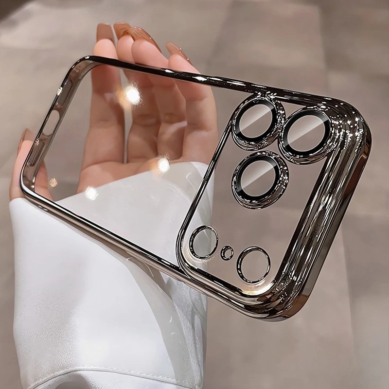 

Luxury Plating Phone Case For Infinix Hot 60 50 Pro Plus 50i Note 50 40 Pro Plus Zero 30 Smart 10 9 Transparent Soft Cover