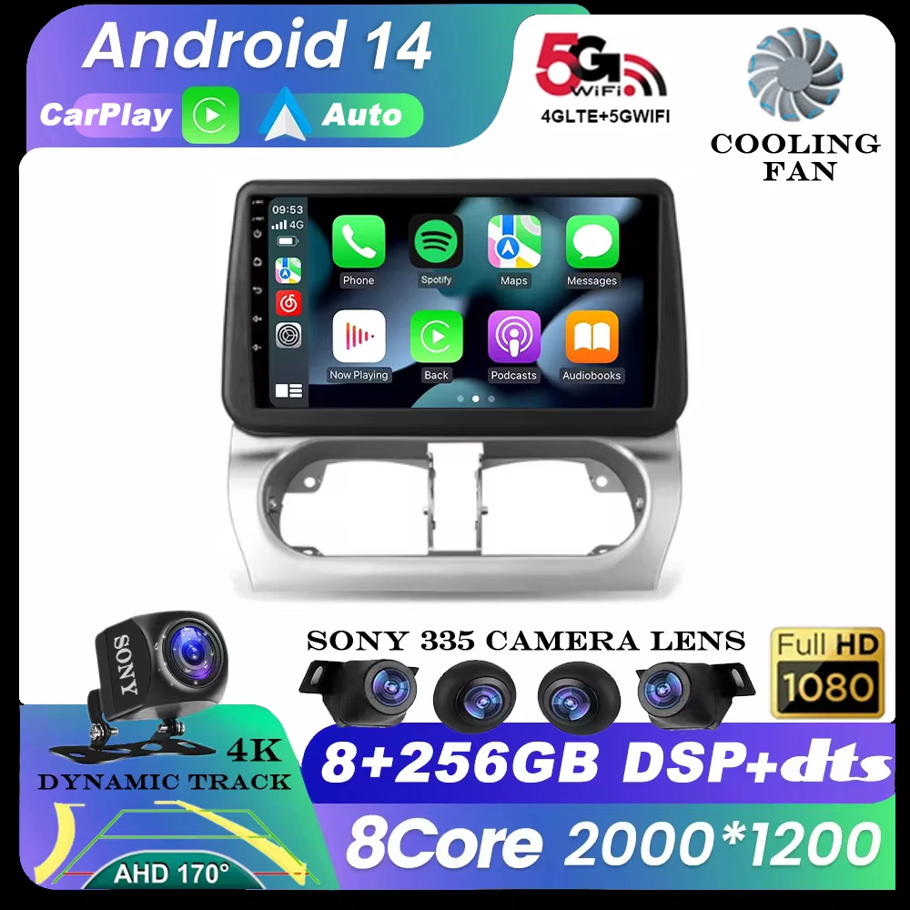 Android 14 Car Radio For Opel Combo Corsa Tigra 2000 - 2011 Car Radio Multimedia Video Player Navigation GPS Android  No 2din