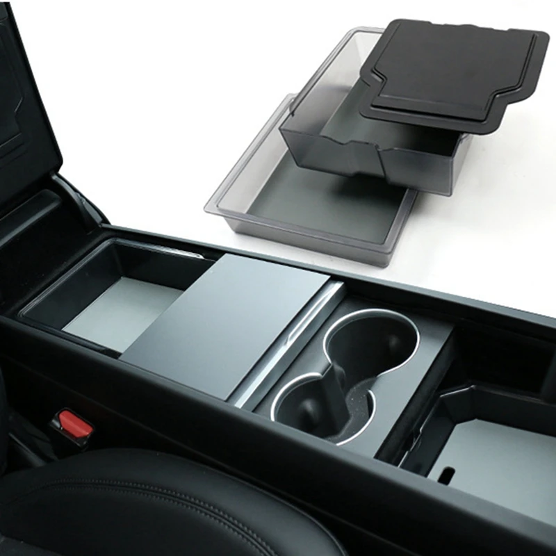 For Tesla Model 3 Highland 2024  Storage Box Center Console Organizer Armrest Bracket Box,3PCS Accessories