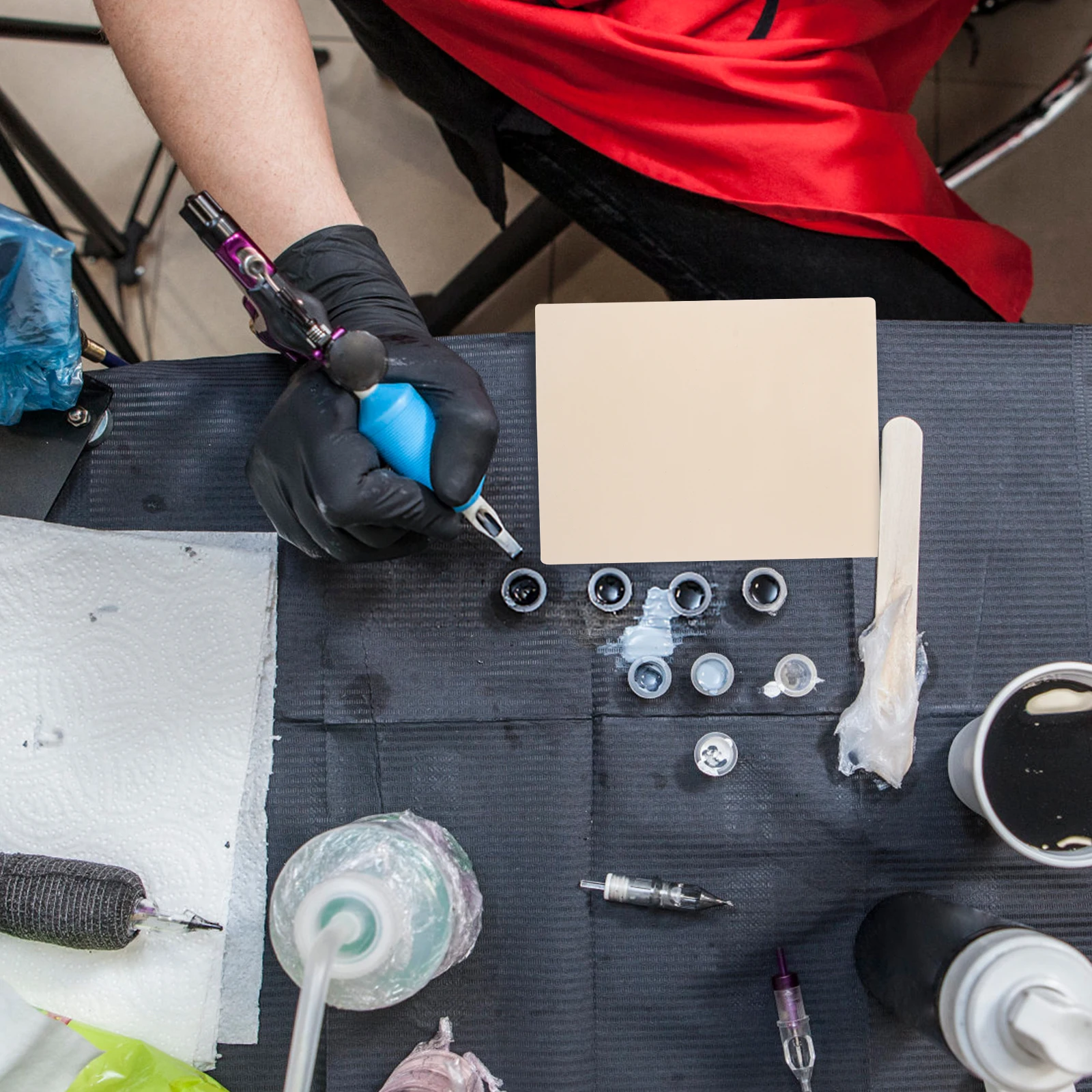 

10 шт. листы для практики кожи, толстые двусторонние гибкие принадлежности для татуировок для учебных методов, принадлежности для практики кожи