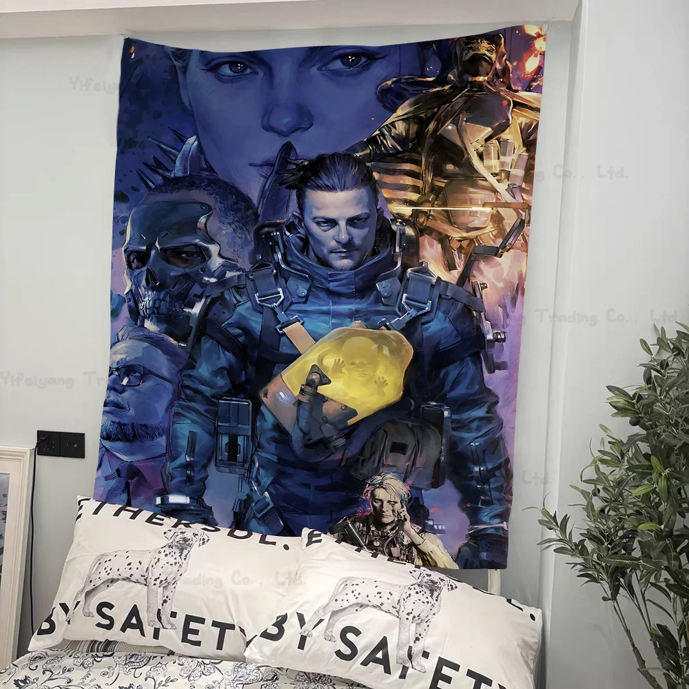 

Game TV Death Stranding DIY Wall Tapestry Hanging Tarot Hippie Wall Rugs Dorm INS Home Decor