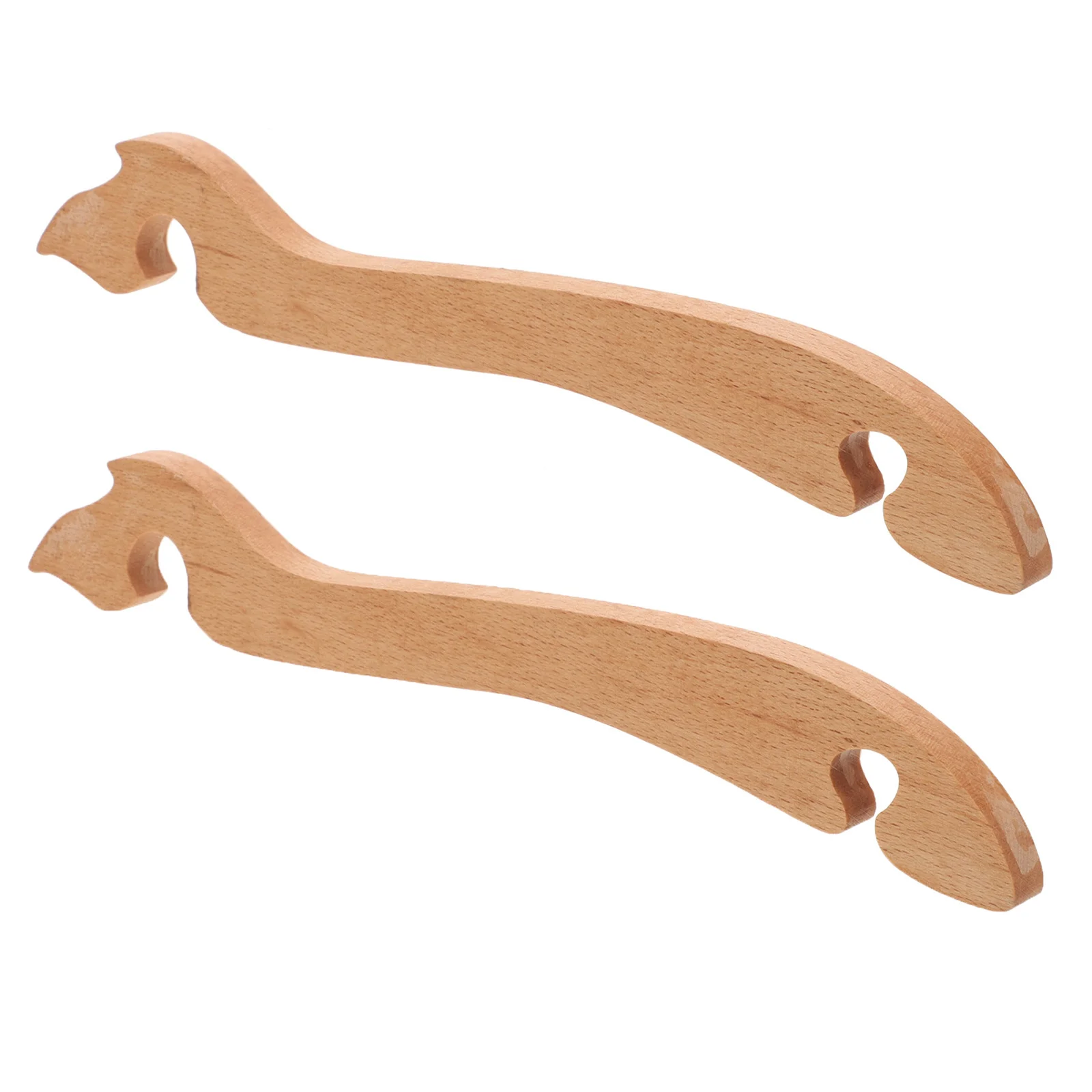 

2Pcs Wood Oven Rack Puller Push Pull Tool with Long Handle Prevent Scalding Easy Slide Tray Mover for Home and Professional