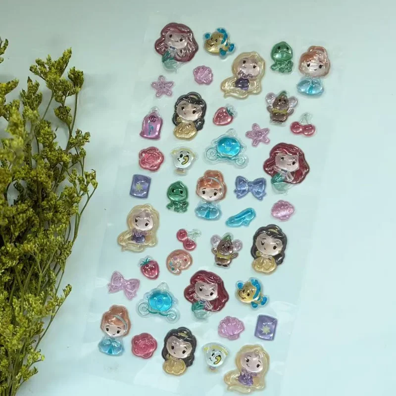 ديزني ويني ذا بوه حورية البحر الأميرة ملصق ثلاثية الأبعاد الإغاثة الكرتون ملصق Diy بها بنفسك قضية الهاتف المحمول Ccd الديكور مكافأة ملصق #5