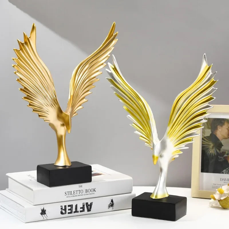 

Creative Modern Home Decoration Angel Wings Wine Cabinet Decoration Study Office Desktop Decoration Grand Plan Home Accessories