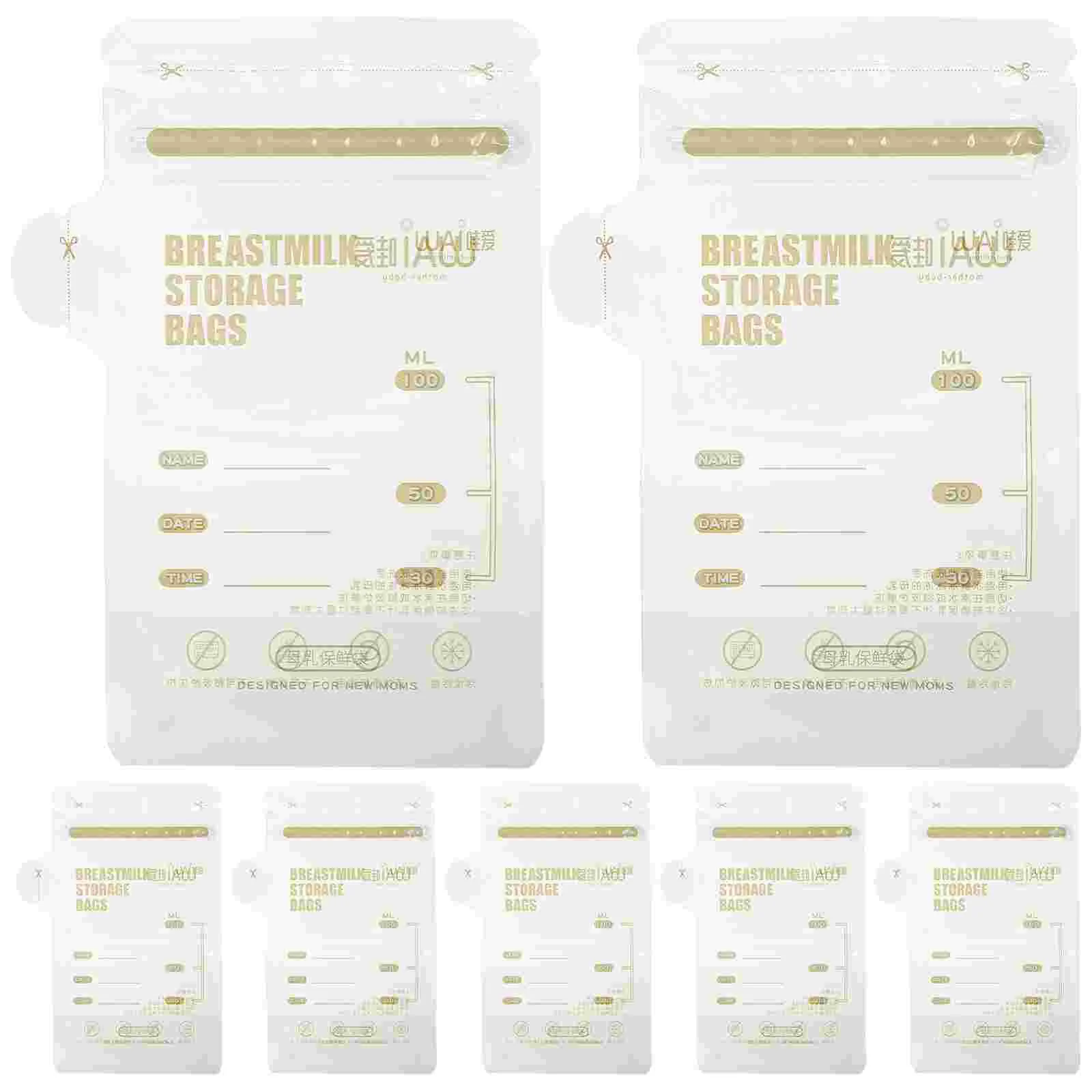 

30 Pcs Milk Cooler Bag Breastfeeding Freezer Bags Storage Breastmilk Sealing Pouches for Pe Baby