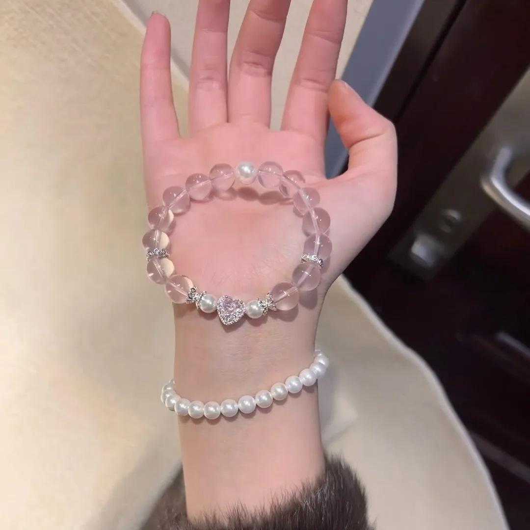 

Authentic Genuine Pure Natural Pink Heart Fashion Versatile Fairy Gift For Girlfriend Friend Peach Blossom