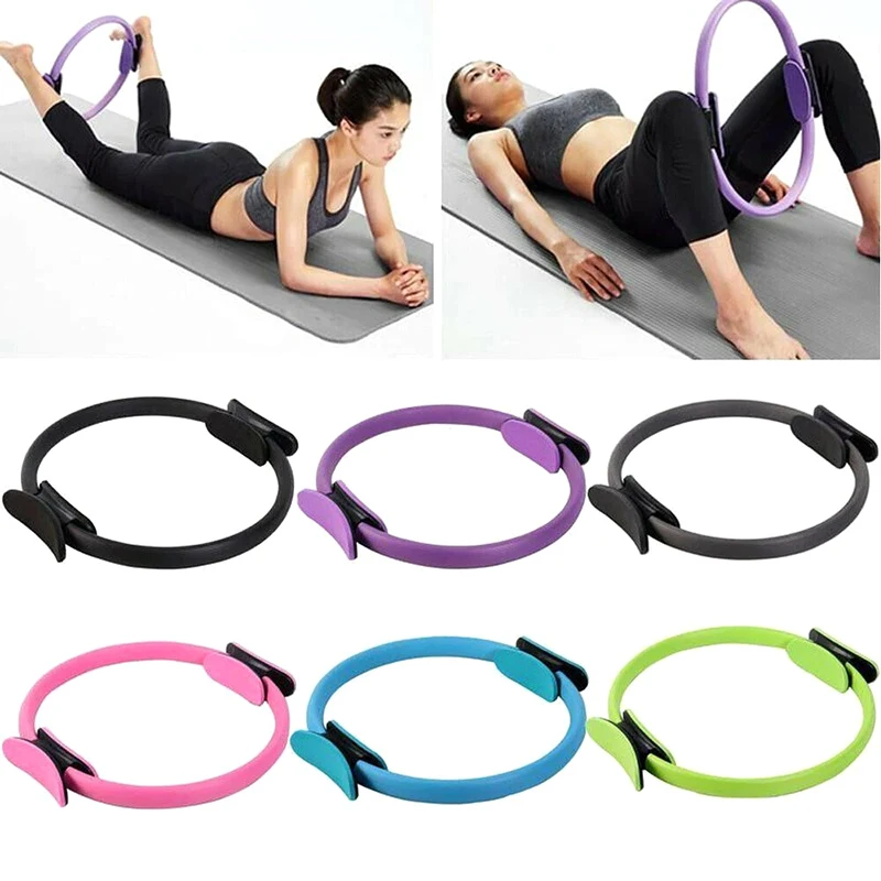 1Pc For Toning Sculpting Pilates Ring Flexibility Yoga Pilates Ring Durable Non-Slip Exercise Circle Fitness Magic Circle