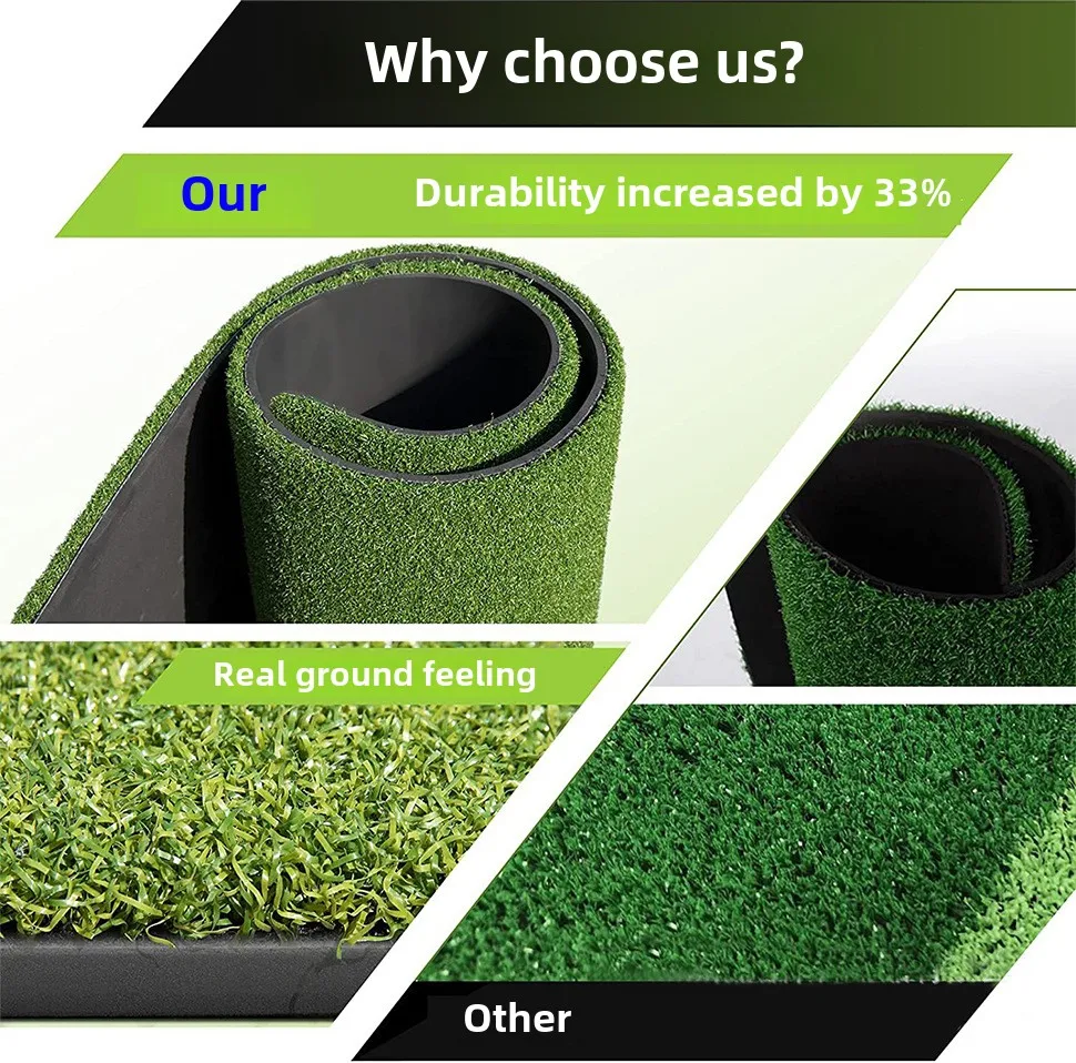 سجادات ضرب الجولف شديدة التحمل للتمرين في الهواء الطلق/الداخلية، أداة تدريب عشبية كثيفة من النخبة للمساعدة في الفناء الخلفي/المرآب/القيادة #4