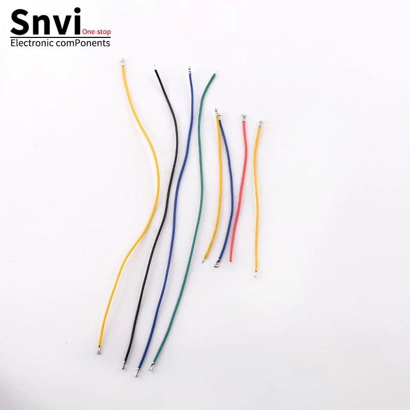 PH2.0 Terminal Wire - Red, Black, Yellow, Green, Blue, White Single-Ended with Spring Contacts, Electronic Power Connection Wire