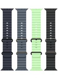 Ocean Strap for Apple Watch Ultra 3 2 Band 49mm 46mm 44mm 40mm 45mm 41mm 42mm Correa Bracelet iWatch Series 11 10 9 SE 8 7 6 5 4