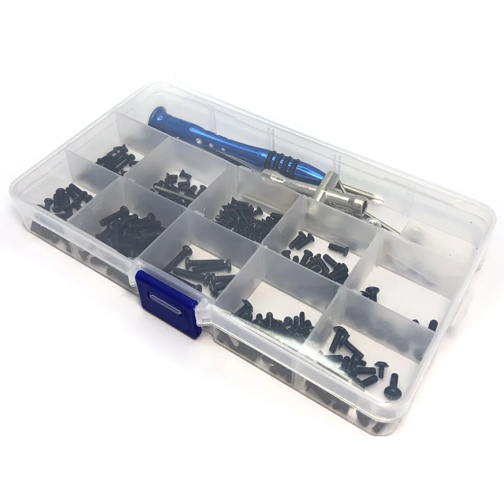 Original WLtoys Metal Upgrade Retrofit Screw Tool Box For WLtoys 144010 144001 144002 124016 124017 124018 124019 RC Car Parts