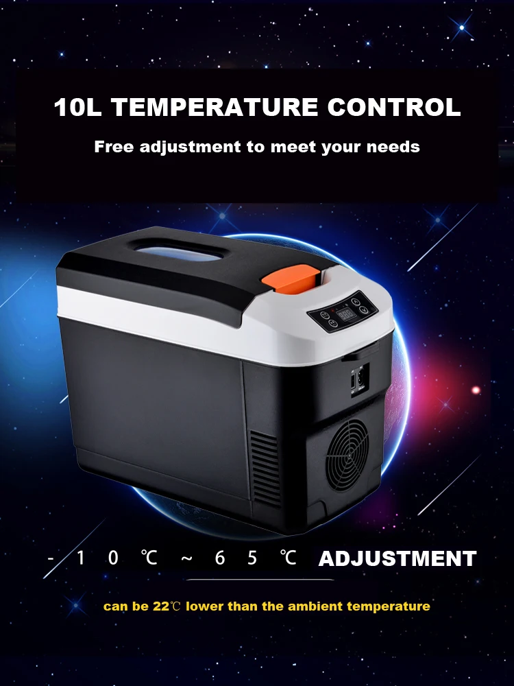 10L Hot Popolare Mini Frigo Per Auto DC12V Dispositivo di Raffreddamento Portatile Termoelettrico Frigoriferi Per Auto Riscaldamento Optionale Digitale per Auto Home Office