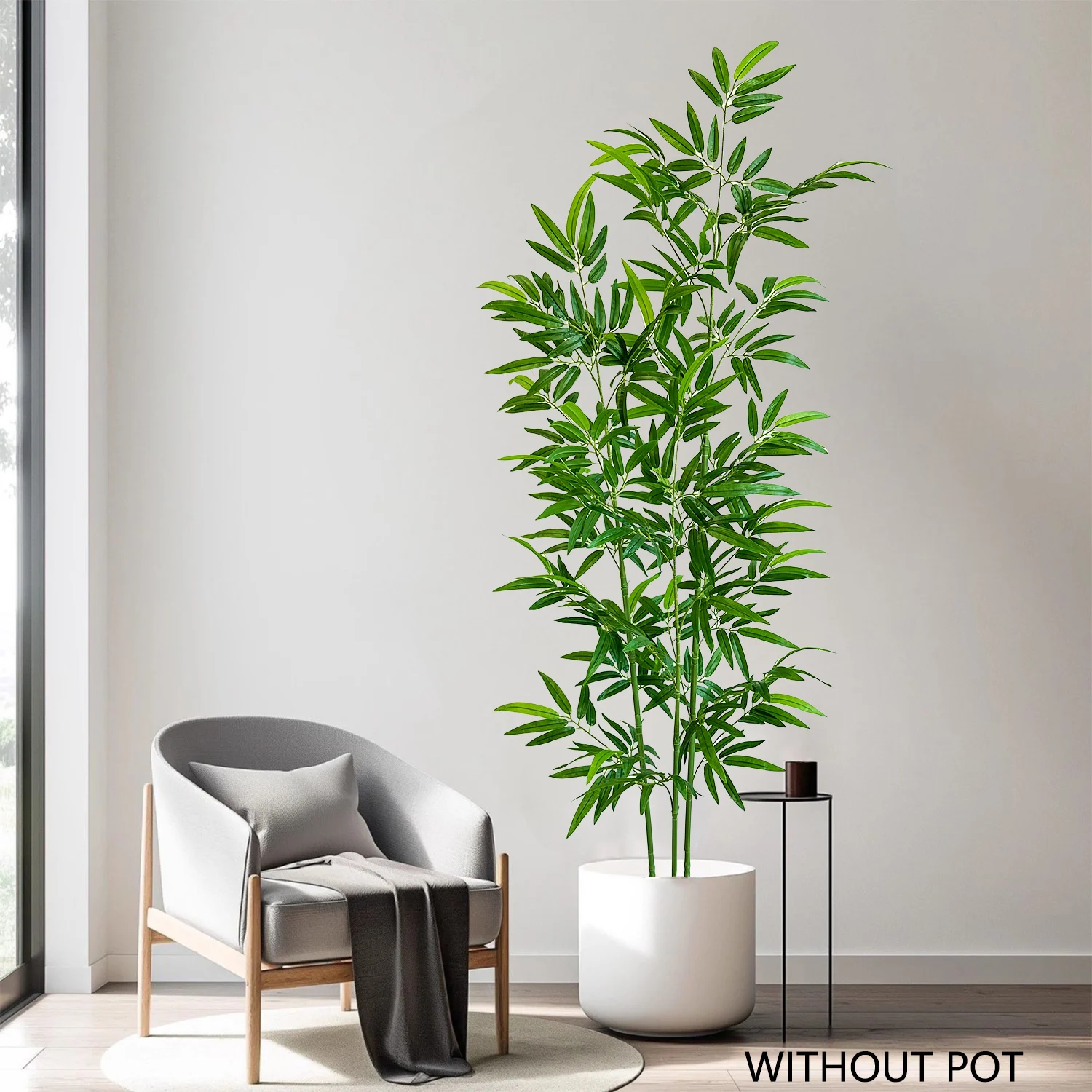 150-240CM New Artificial Green Bamboo Branches plant Fake Leaves indoor decoration faux plant for Home Office party Room decor