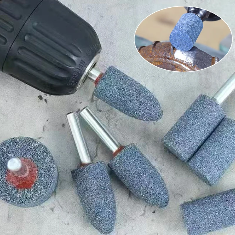 

10 шт., шлифовальные заусенцы, электрический шлифовальный каменный круг, абразивные аксессуары Dremel, роторные электроинструменты для резьбы 0,4/0,5/0,6/0,8/1 см