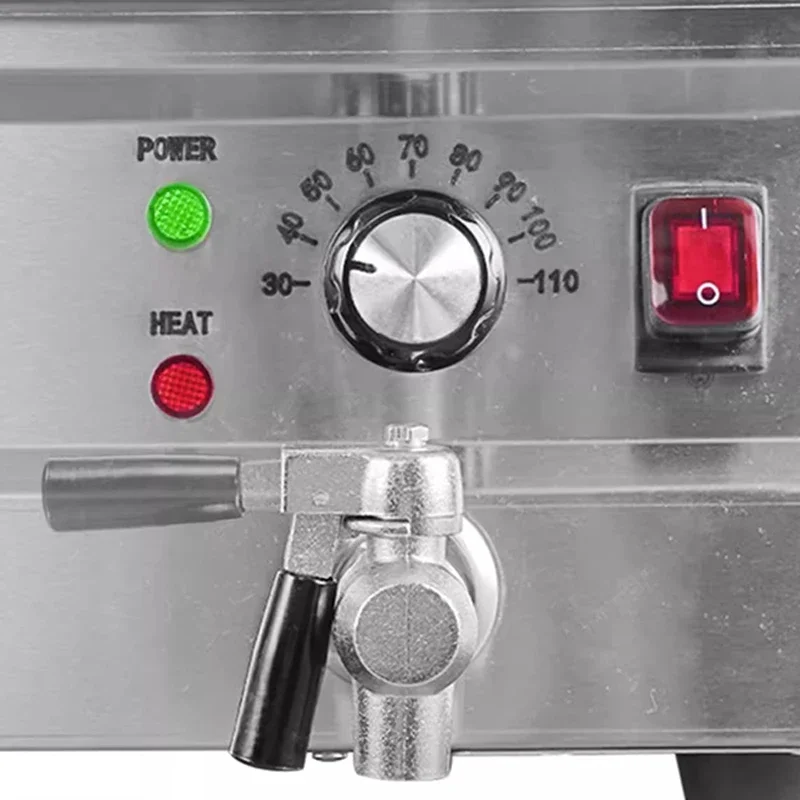 NF Commercial Tabletop 4 Baskets Noodle Cooker Electric 220V Pasta Boiler Cooking Machine With Drainage Faucet Stainless Steel