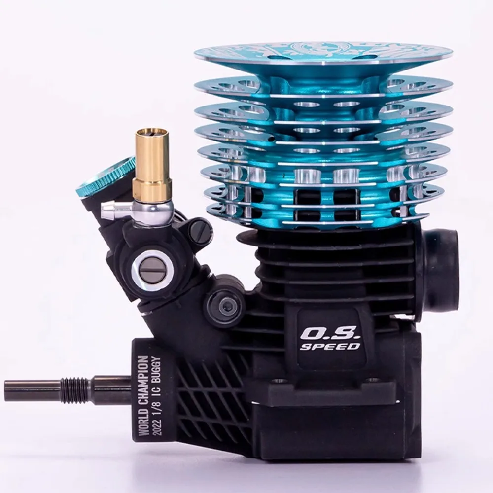 OS Engines SPEED B21 ONGARO W.C. 21 Nitro Engine Kit with TB02 Exhaust Pipe Combo for 1/8 Off Road IC Buggy Racing Model RC Car