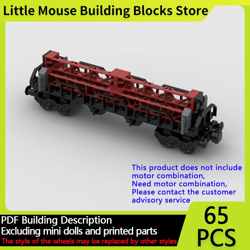 

City Car Model MOC Building Bricks Flatbed Wagon Oversized Loads Modular Technology Gifts Holiday Assemble Children Toys Suit
