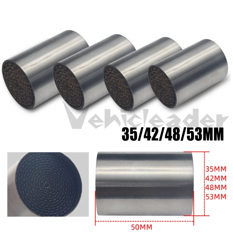 35/42/48/53mm Universal Motorcycle Exhaust Front Mid Link Pipe End Connect Pipe DB Killer for Motorcross Exhaust Muffler Can