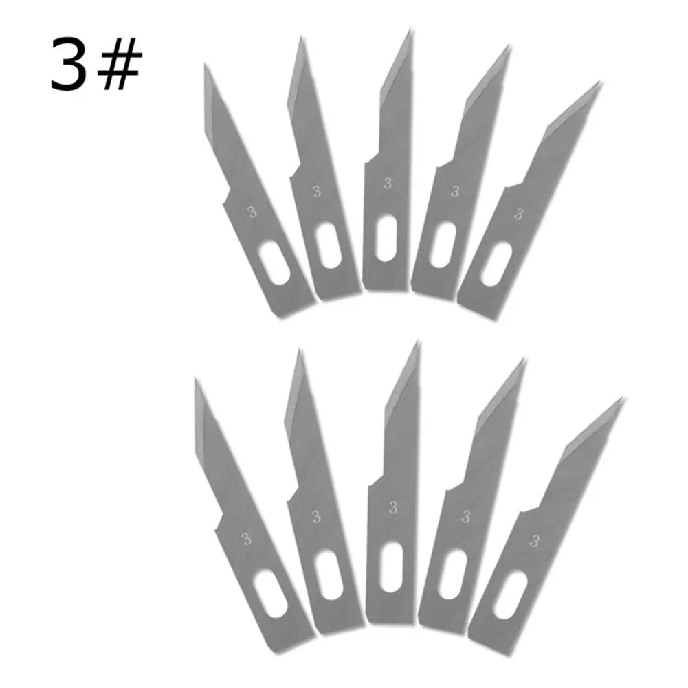 10pcs Craft Multifunction Blade Carving Blade DIY Hand Tools Multifunction Blade Replacement Accessories