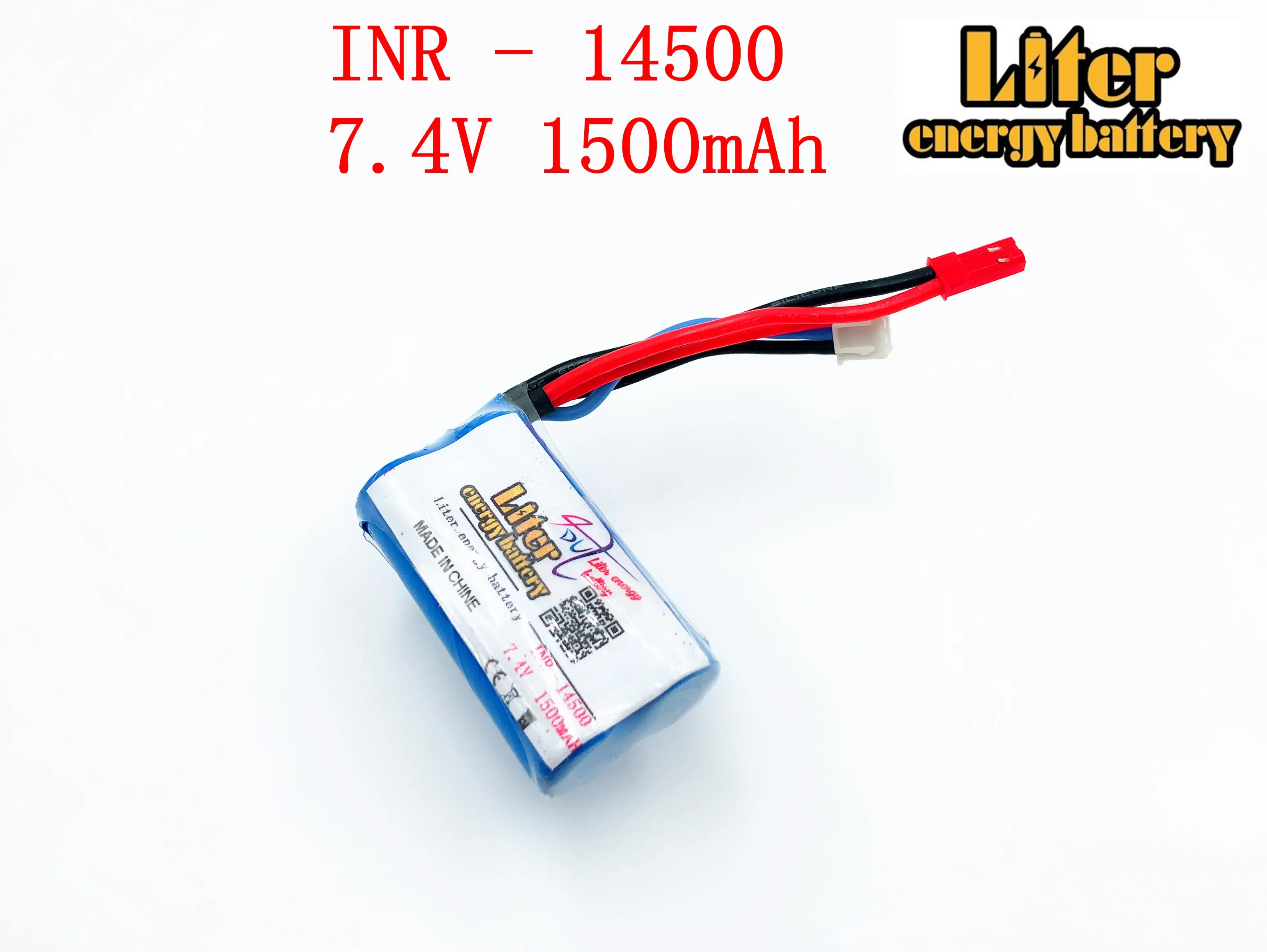 18650 7.2V 14500P Liter energy battery 14500 battery pack 2S1P 7.4V 1500mAh with pcb