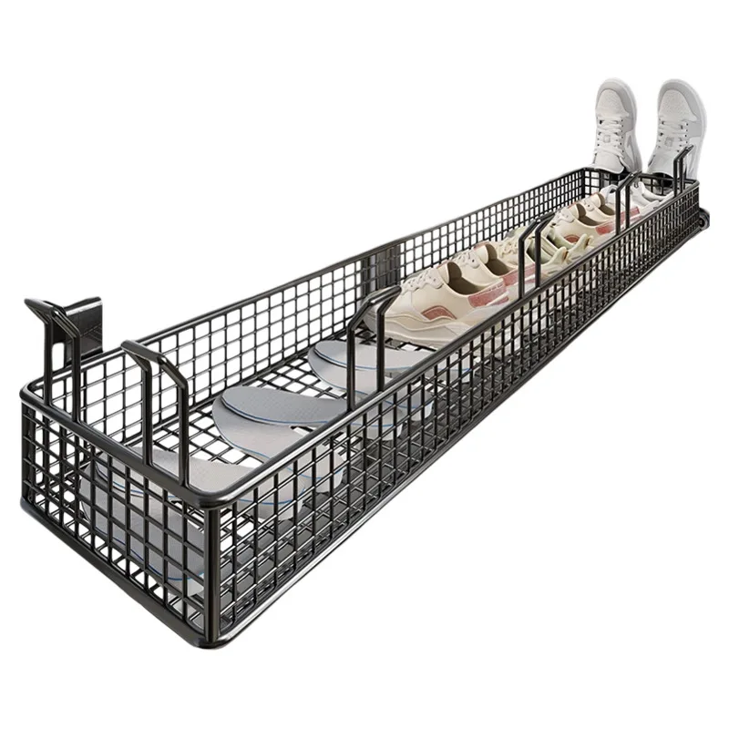 

Balcony shoe rack hanging multi-functional sock drying artifact
