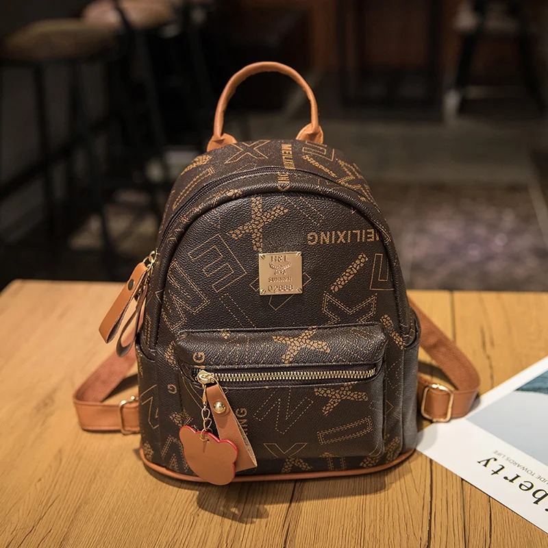 

Mini Backpack for Women Multi Pockets Casual Daypack PU Leather Backpack Purse School Bag for Travel Shopping