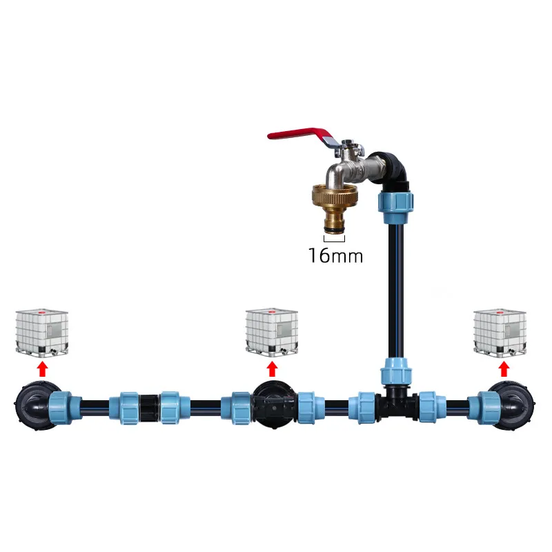 Adapter zbiornika wody 1 \'\'3/4\'\' 1/2 \'\'złącze rurowe redukcyjne wąż ogrodowy złącze z tworzywa sztucznego IBC armatura zbiornika