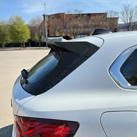 BMW 1 시리즈 F40 F70 116i 120i 118i 116d 118d 120d 2019-2024 트렁크 루프 확장 테일 윙 ABS MP 스타일러 리어 스포일러 윙