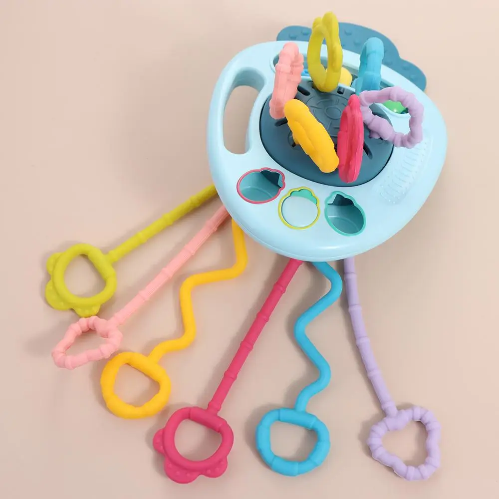 

Carrot Baby Pull String Toy Develops Cognitive Teething Toy Crab Montessori Sensory Toys Safety Finger Grasp Training