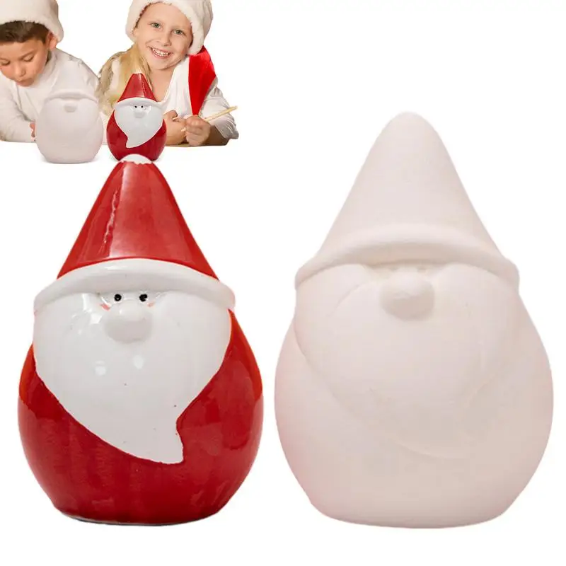 

Ceramic Santa Claus Figurine 2Pcs Money Box Design Santa Claus Statue Creative Gifts For Dining Table Coffee Table Display Shelf