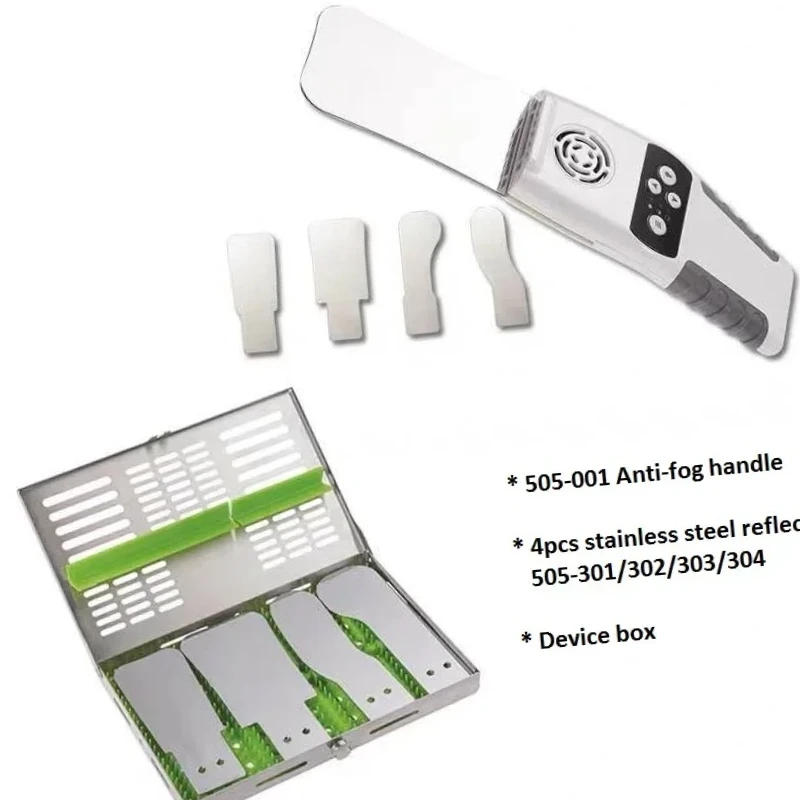 

Premium Lab Anti-Fog Intraoral Photo Mirror System Shadowless Lamp Handle Stainless Steel Reflectors