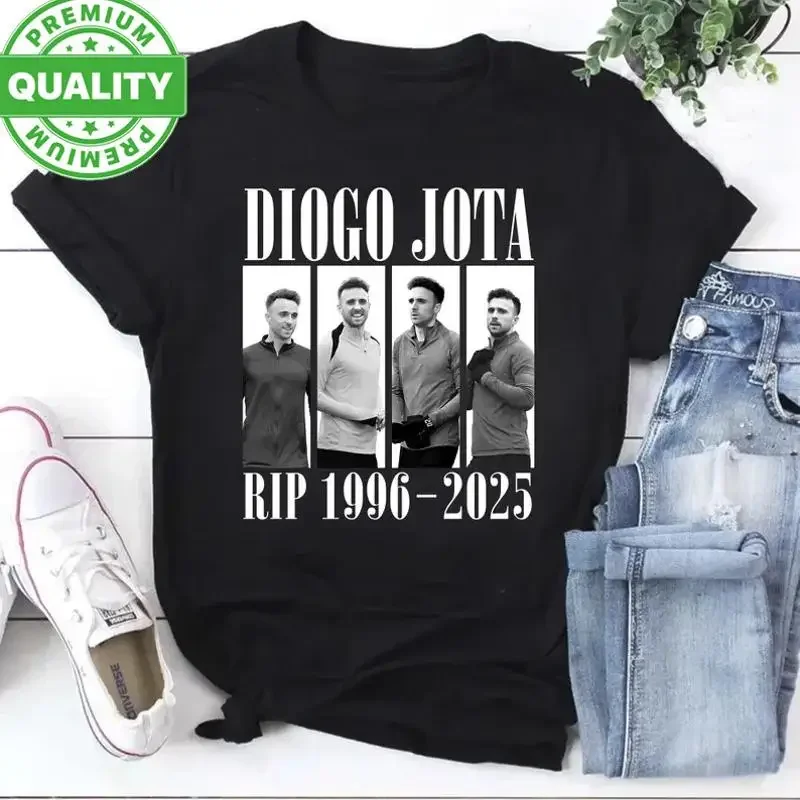 Diogo Jota RIP 1996 Äì2025 Baumwolle Schwarz Alle Größen T-Shirt PP241