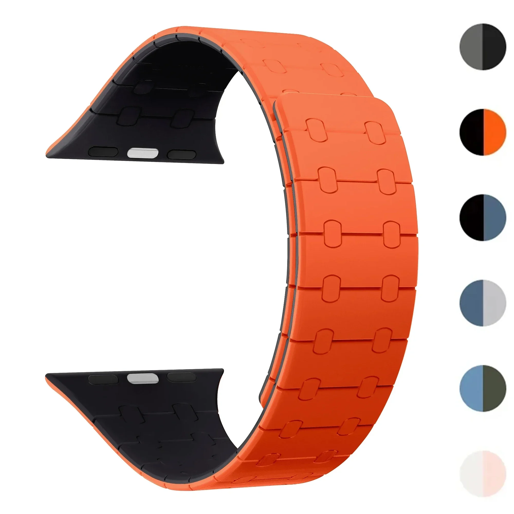 Silicone Magnetic Strap for Apple Watch Band 44mm 49mm 40mm 42mm 41mm 45mm Link Loop Bracelet IWatch Series 8 7 6 SE 5 4 Correa