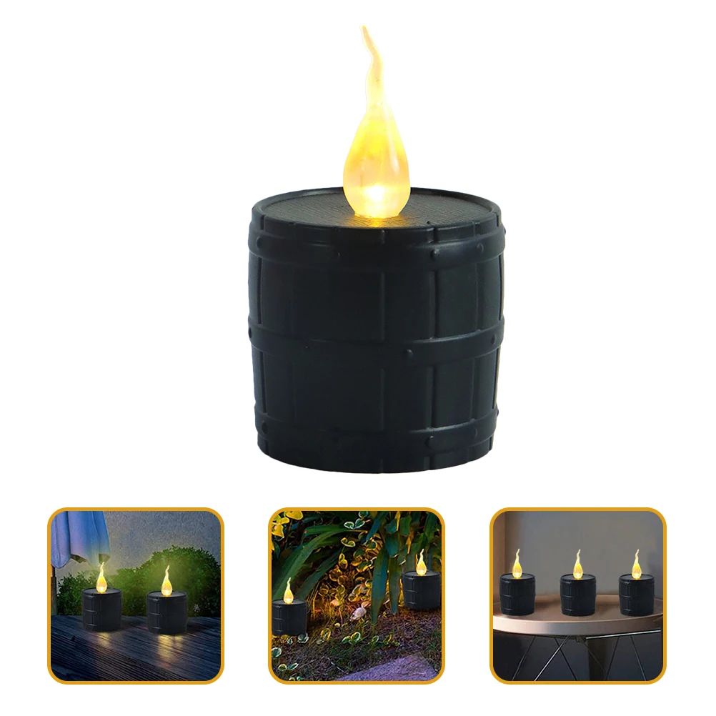 

6 Pcs LED Electronic C les Flickering Flameless Operated Plastic PP Decor Tea Light Wedding Party Gifts Christmas